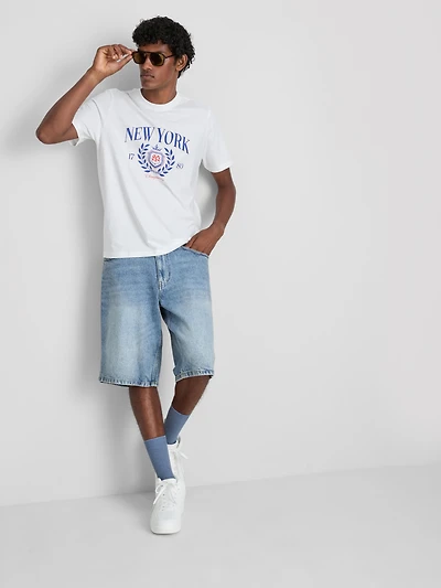 New York Crest Pure Cotton T-Shirt