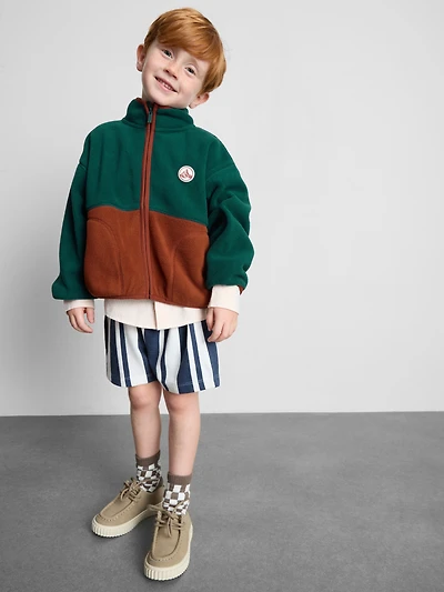 1-9yrs | Funnel Neck Zip-Up Fleece