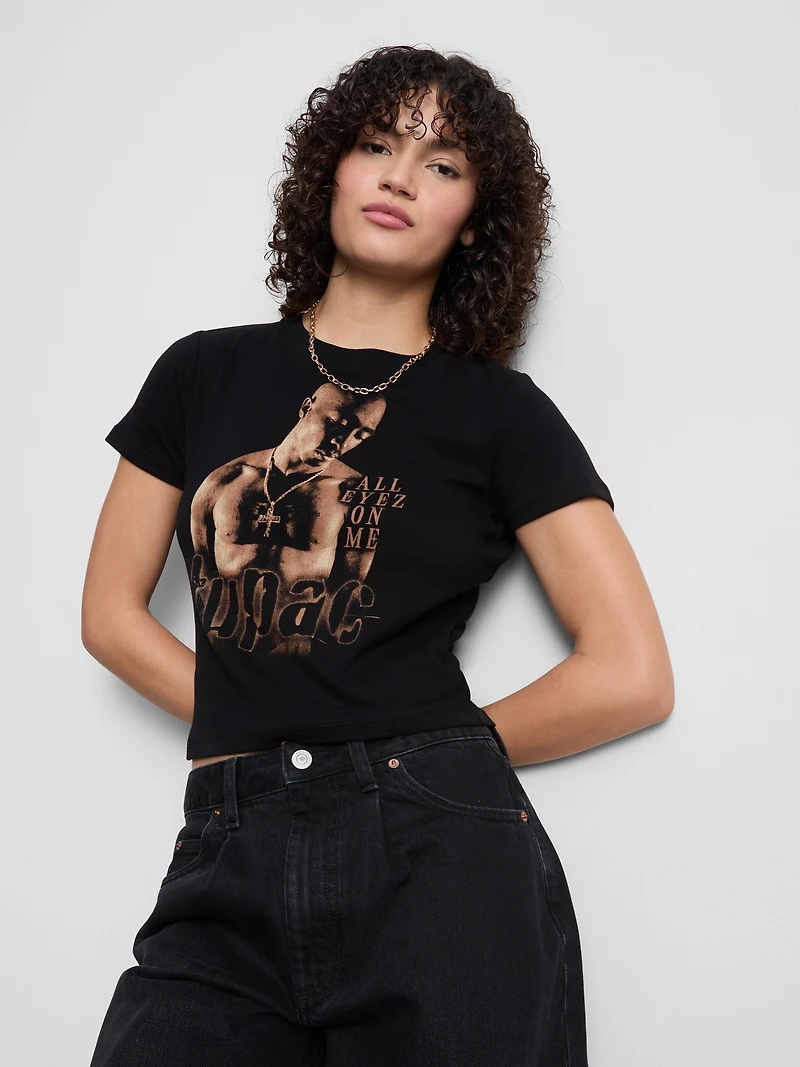 Tupac Longline Baby Tee