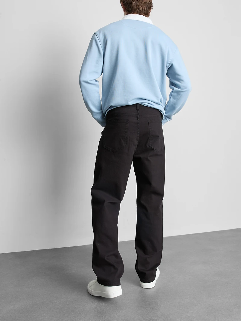 Mid-Rise Straight Leg Jeans