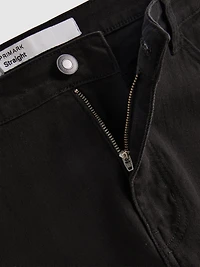 Mid-Rise Straight Leg Jeans