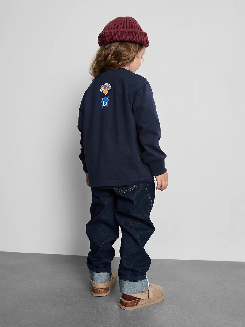 1-9yrs | New York Knicks x Sonic The Hedgehog Long-Sleeve T-Shirt