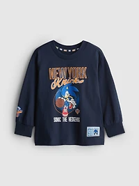 1-9yrs | New York Knicks x Sonic The Hedgehog Long-Sleeve T-Shirt