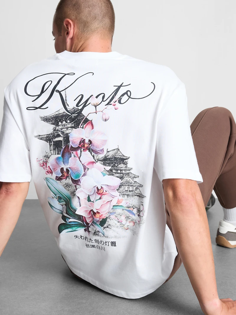 Kyoto Pure Cotton Graphic T-Shirt