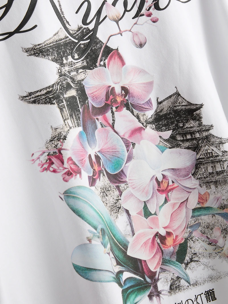 Kyoto Pure Cotton Graphic T-Shirt