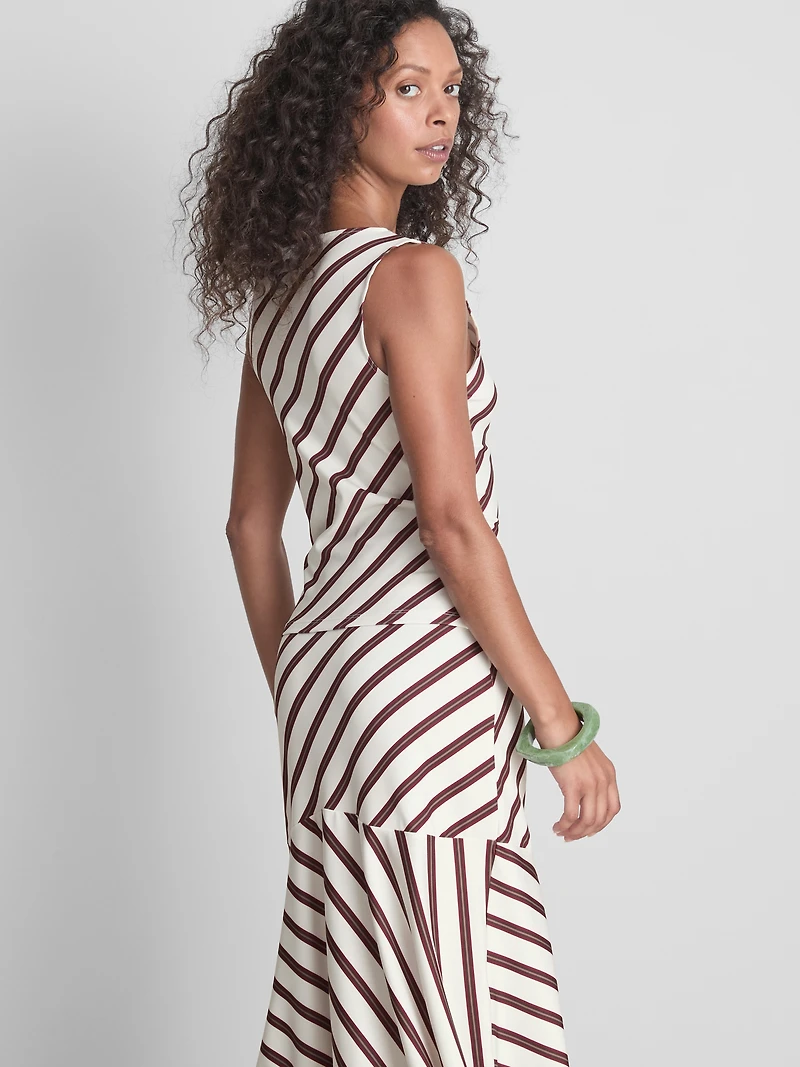 Stripe Boat Neck Tank