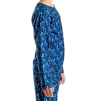 Juniors' [3-16] Velvet Fleece Print Crew Top