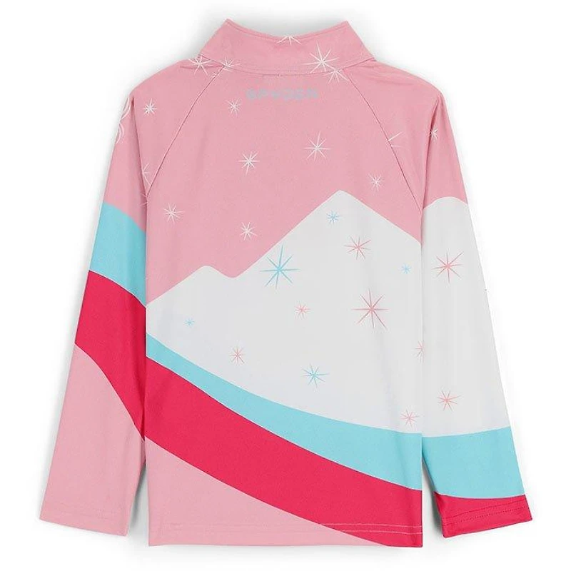 Girls' [2-7] Bitsy Reflect Zip T-Neck Top