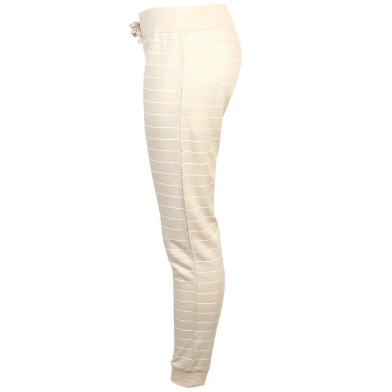 Women's Striped Lace-Up Jogger Pant