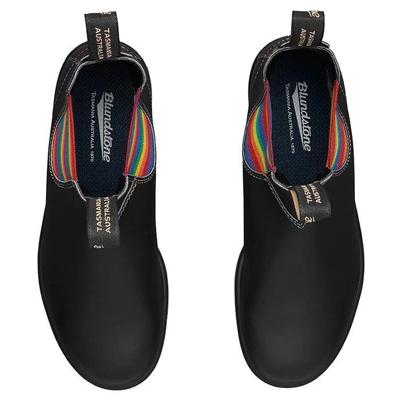 #2105 Original Boot Black with Rainbow Elastic