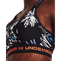 Women's Armour® Mid Crossback Printed Sports Bra