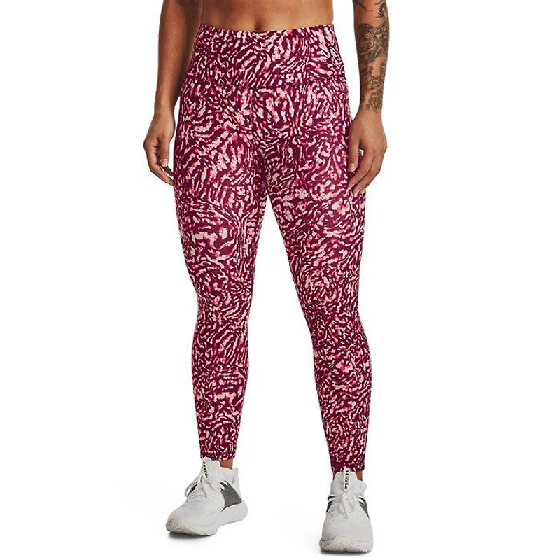 Women's HeatGear® Armour No-Slip Waistband Printed Ankle Legging
