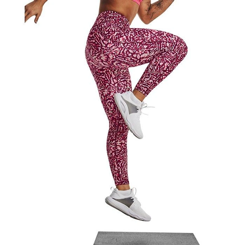 Women's HeatGear® Armour No-Slip Waistband Printed Ankle Legging