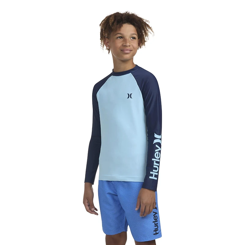 Junior Boys' [8-16] Logo Long Sleeve Rashguard