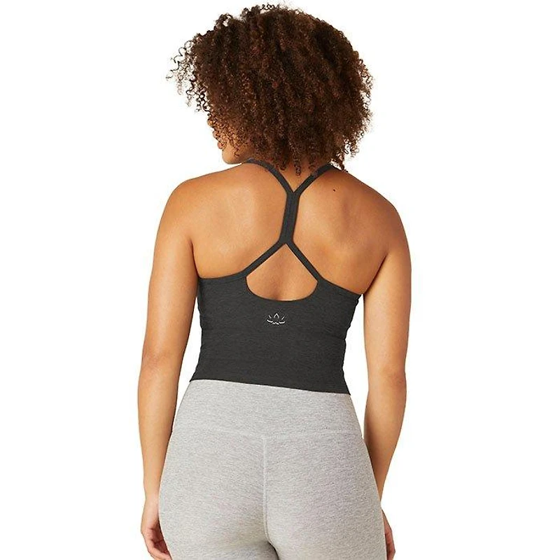 Women's Spacedye Slim Racerback Cropped Tank Top