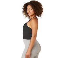 Women's Spacedye Slim Racerback Cropped Tank Top
