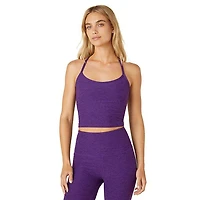 Women's Spacedye Slim Racerback Cropped Tank Top