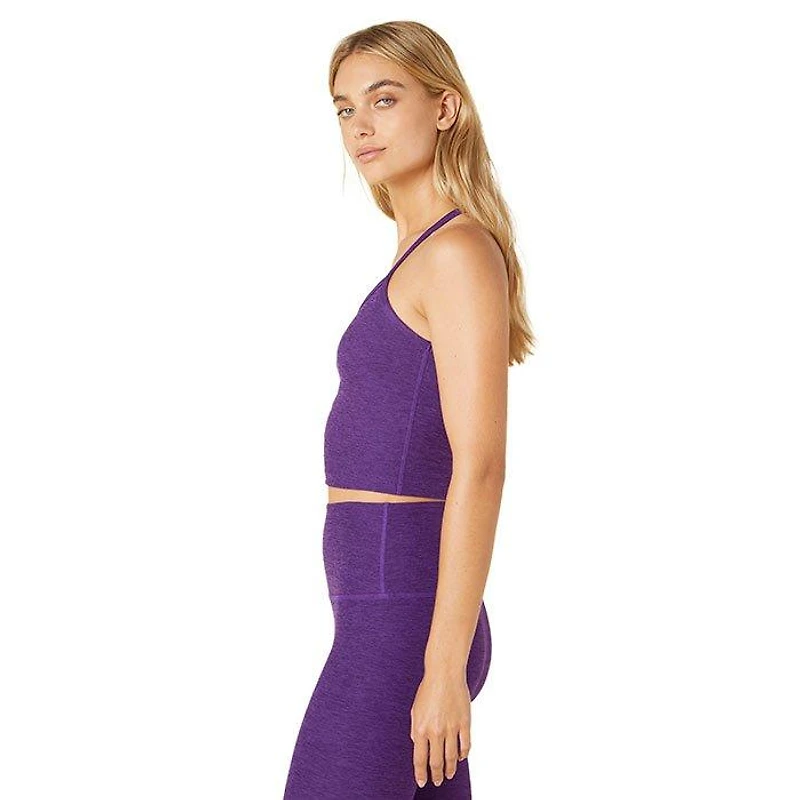 Women's Spacedye Slim Racerback Cropped Tank Top