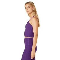 Women's Spacedye Slim Racerback Cropped Tank Top