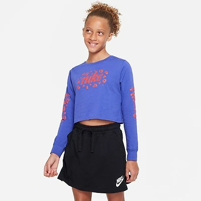 Junior Girls' [7-16] Sportswear Long Sleeve Cropped T-Shirt