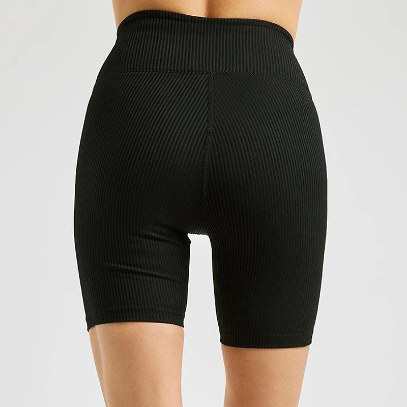 Women's Ribbed V Waist Biker Short