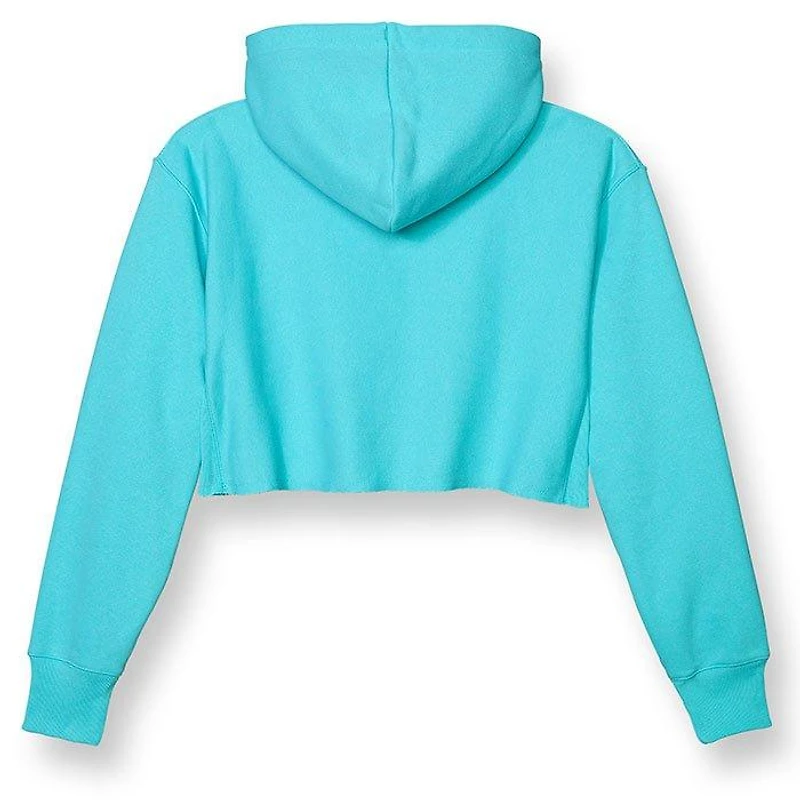 Women's Reverse Weave® Floral Motif Crop Hoodie