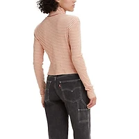 Women's Moon Rib Turtleneck Top