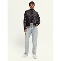 Women's Printed Reversible Padded Bomber Jacket