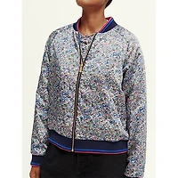 Women's Printed Reversible Padded Bomber Jacket