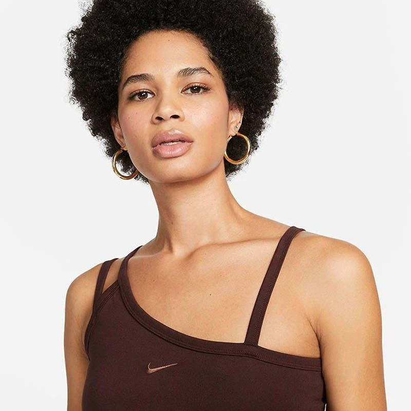 Women's Sportswear Everyday Modern Asymmetrical Crop Tank Top