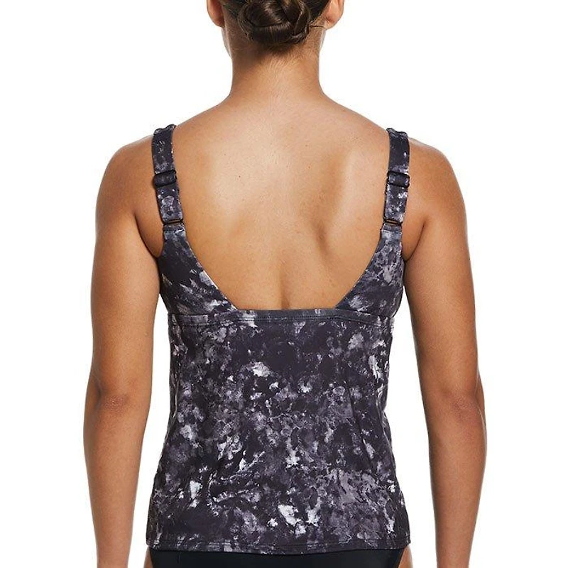 Women's Earth Dye Scoop Neck Tankini Top