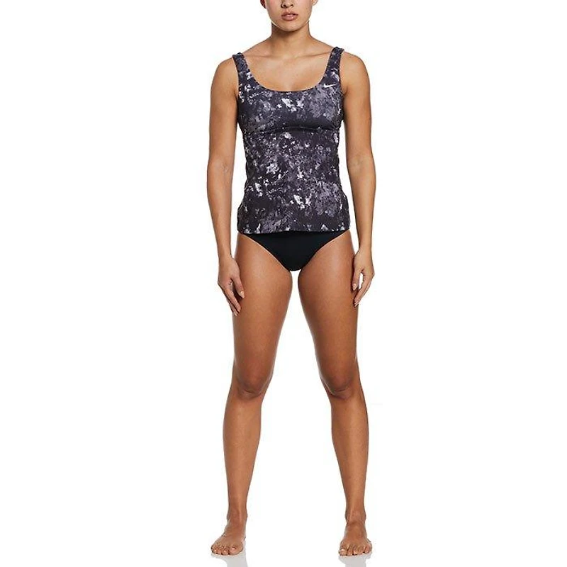 Women's Earth Dye Scoop Neck Tankini Top