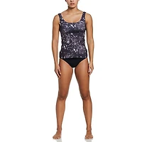 Women's Earth Dye Scoop Neck Tankini Top