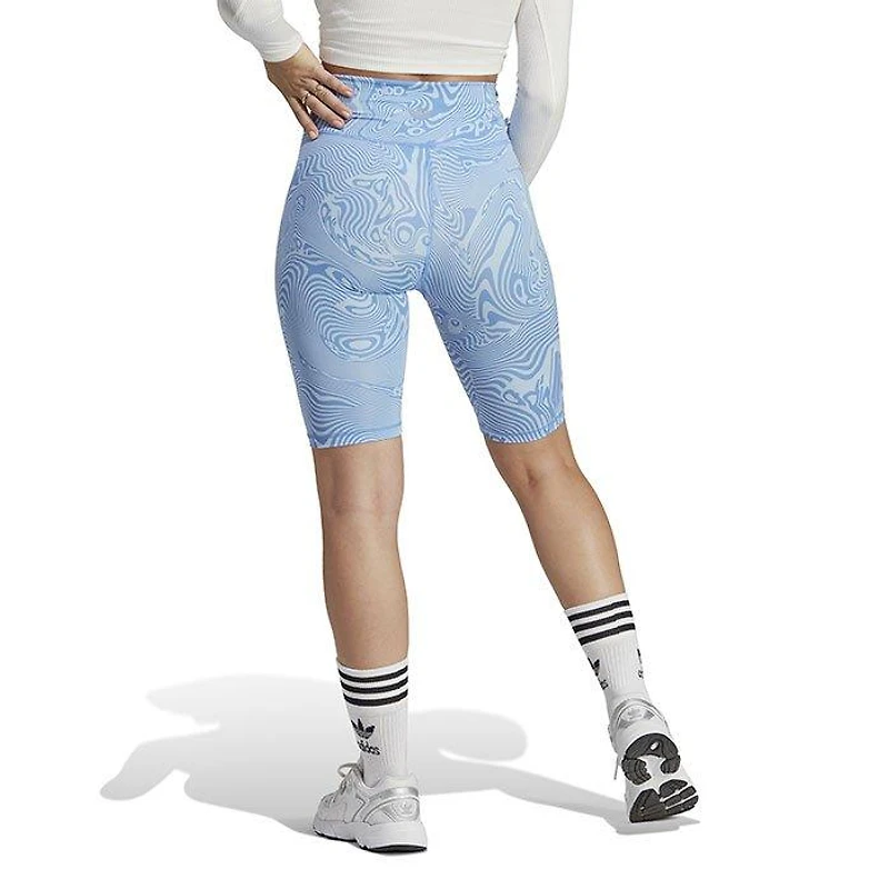 Women's Marble Print Bike Short