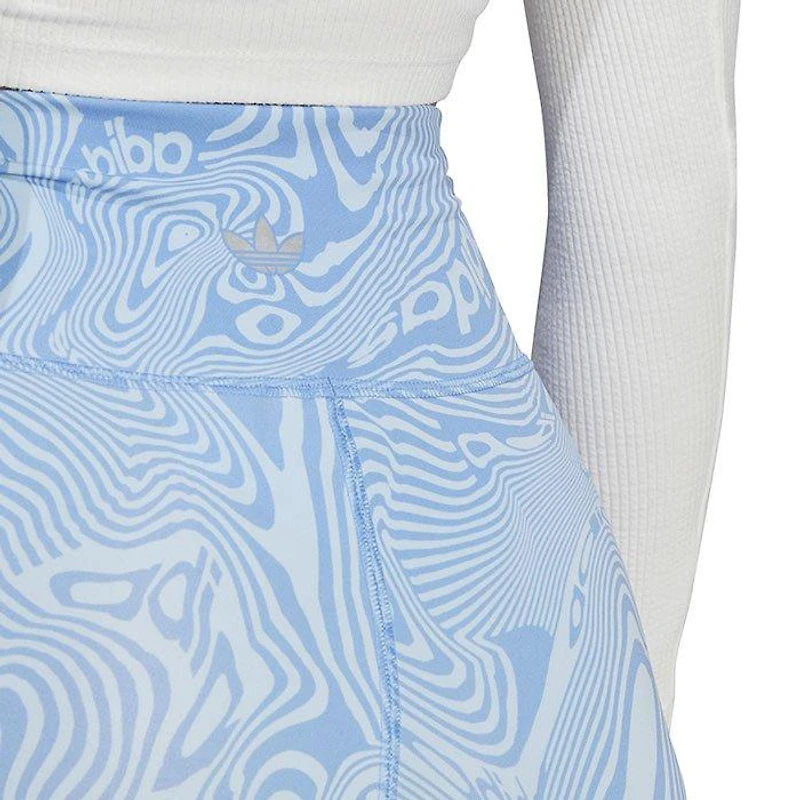 Women's Marble Print Bike Short