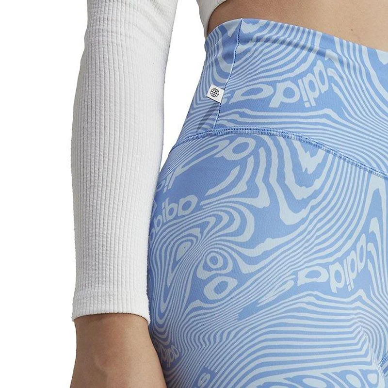Women's Marble Print Bike Short