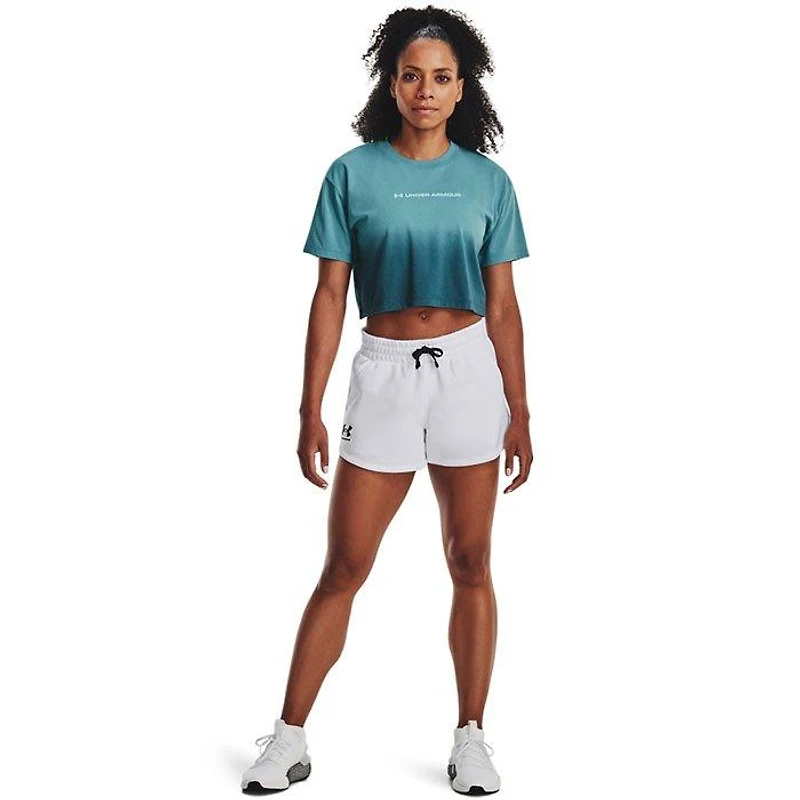 Women's Branded Dip-Dye Crop T-Shirt