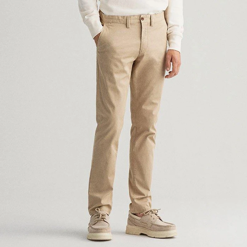 Men's Hallden Slim Fit Twill Chino Pant
