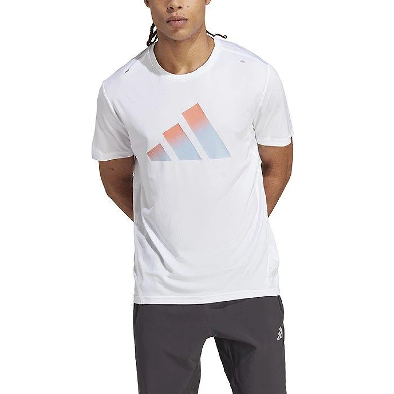 Men's Run Icons 3 Bar Logo T-Shirt