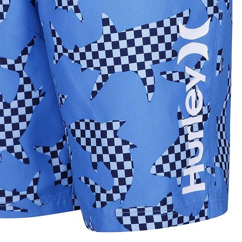 Junior Boys' [8-16] Shark Check Boardshort