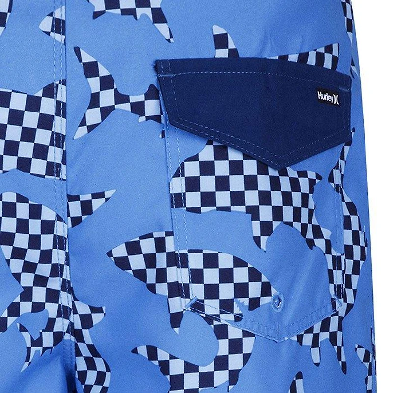 Junior Boys' [8-16] Shark Check Boardshort