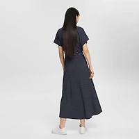 Women's Wrap-Effect Maxi Dress
