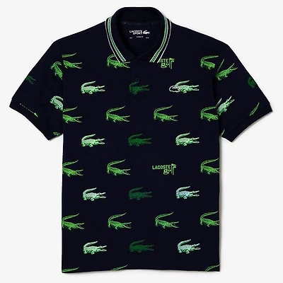 Men's Crocodile Print Polo