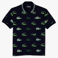 Men's Crocodile Print Polo