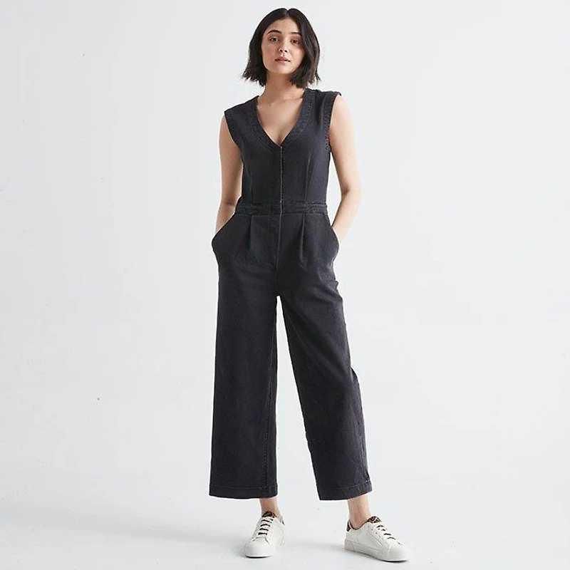 Women's Performance Denim Tailored Jumpsuit