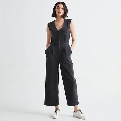 Women's Performance Denim Tailored Jumpsuit