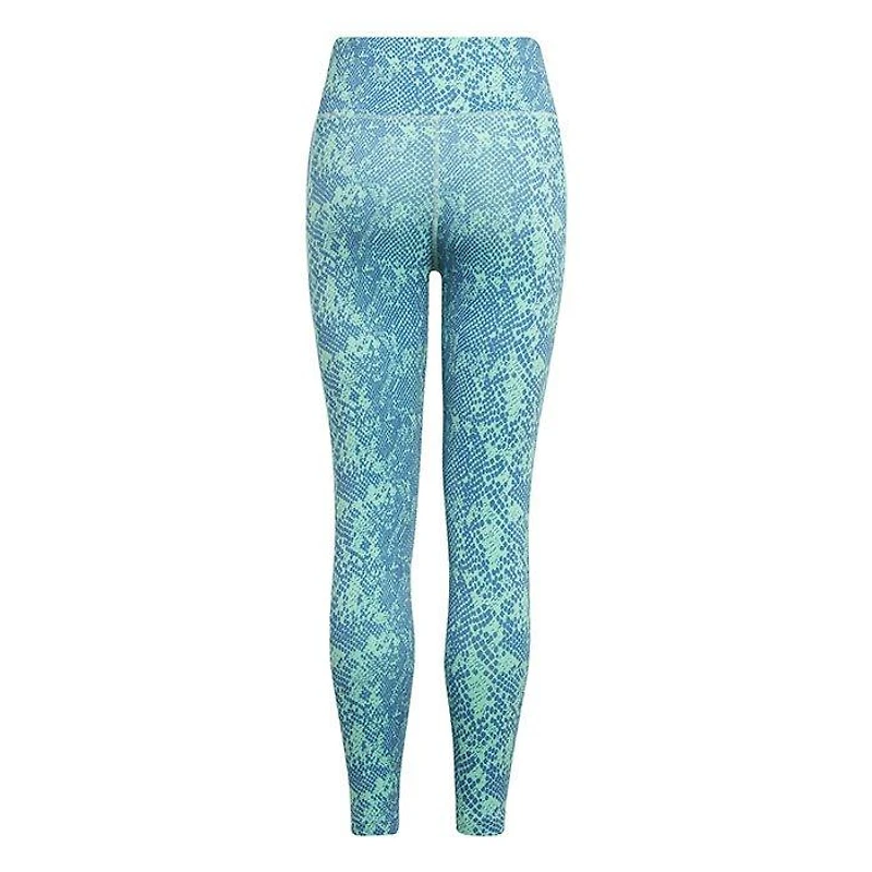 Junior Girls' [8-16] AEROREADY Animal Print Optime 7/8 High Rise Pocket Legging