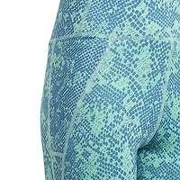 Junior Girls' [8-16] AEROREADY Animal Print Optime 7/8 High Rise Pocket Legging