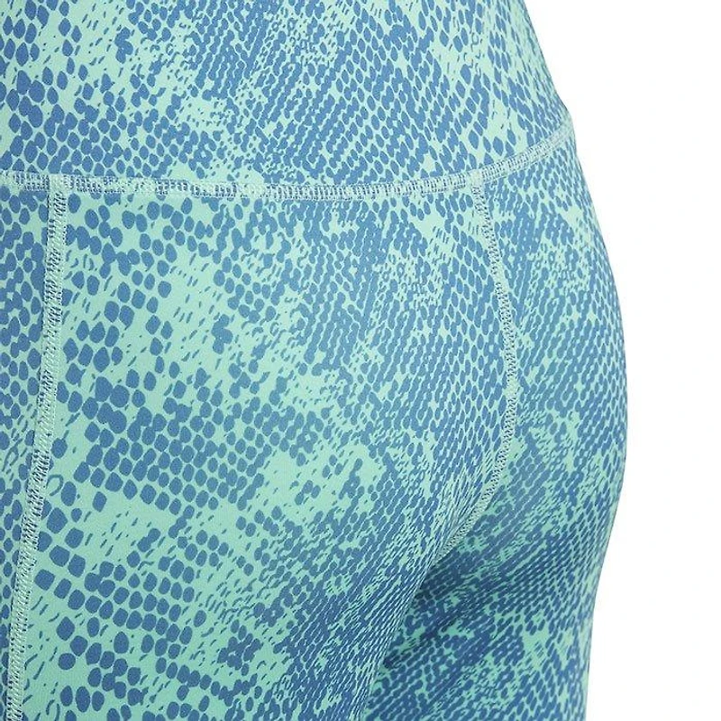 Junior Girls' [8-16] AEROREADY Animal Print Optime 7/8 High Rise Pocket Legging