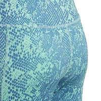 Junior Girls' [8-16] AEROREADY Animal Print Optime 7/8 High Rise Pocket Legging